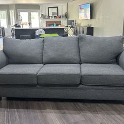 Modern & Comfortable Grey Charcoal Couch