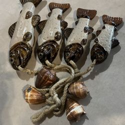 String Of Ceramic Fish And Shells