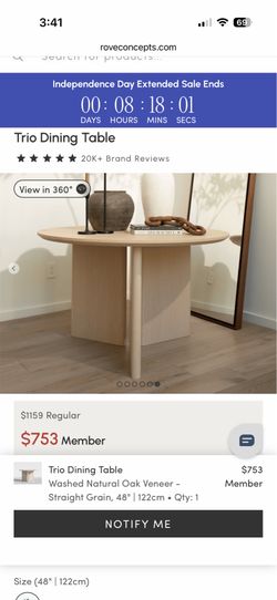 Rove concepts dining table