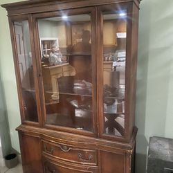 All Wood china Cabinet 