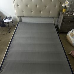 Beige Bed Frame