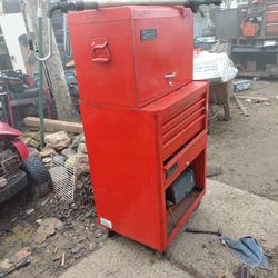 7 drawer snap on tool box with tools