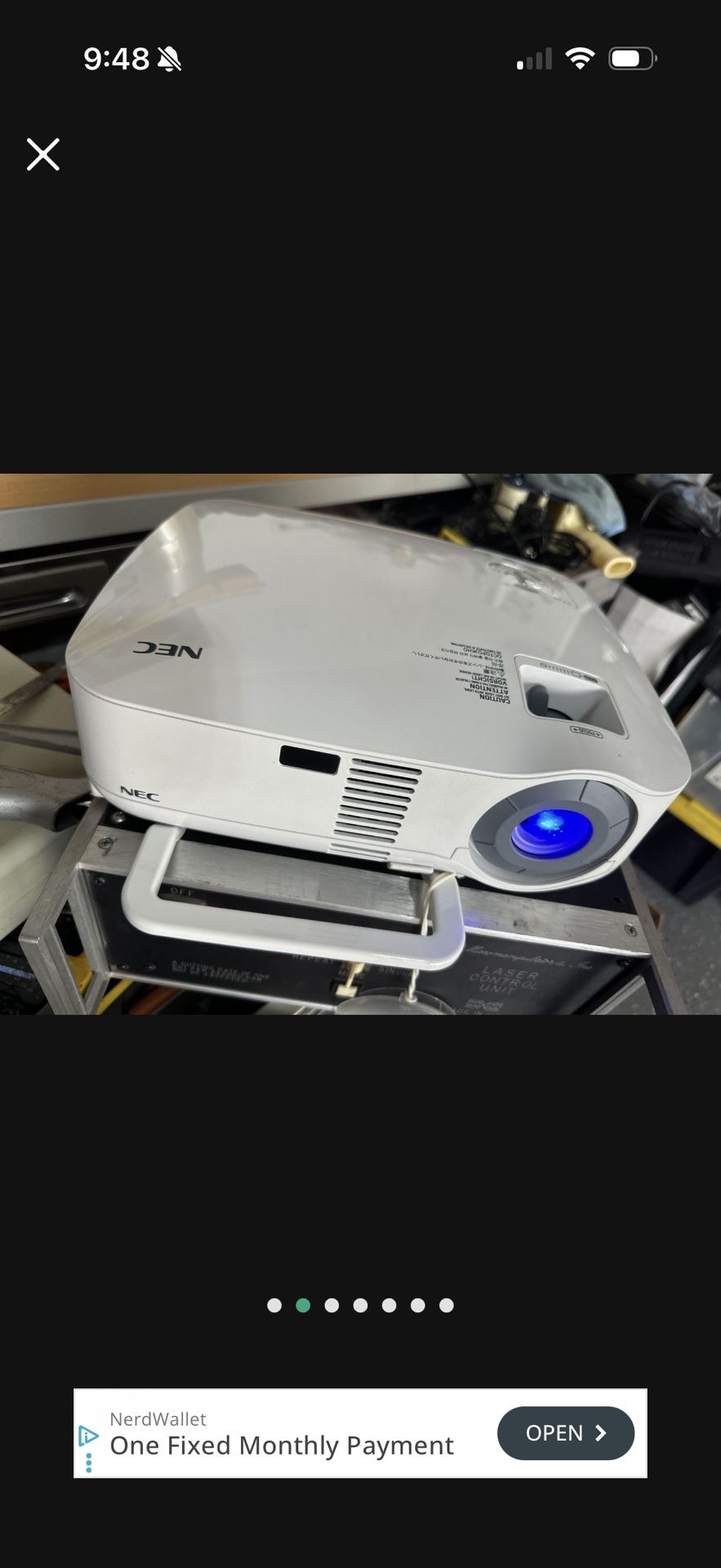 NEC PROJECTOR VT700