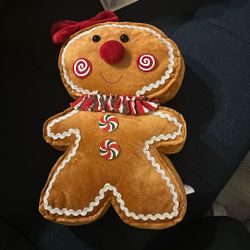 Gingerbread Plush Pillow 