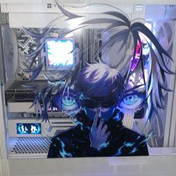 DEAL! GOJO THEMED PC! WHITE 1 TB 32GB DDR5 7700X 3080 OC