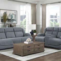 Power Reclining Sofa And Loveseat 