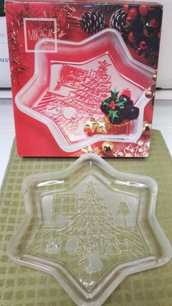 Mikasa Christmas candy dish.