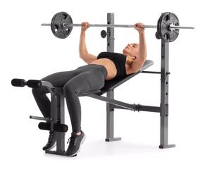 ✅BRAND NEW ADJUSTABLE WEIGHT BENCH W RACK AND LEG DEVELOPER FITNESS HOME GYM