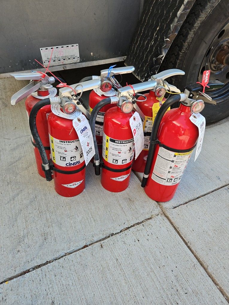6 Fire Extinguishers 10.00 Each 