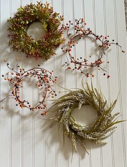 Fall Small Wreaths, Candle Wreaths