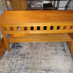 Light Wood Coffee Table 37 In Wide