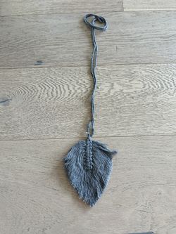 Feather Leaf Macrame Curtain Tie Braided Living Room Bedroom Home Decor