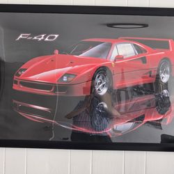 Ferrari framed F30 print 3x5