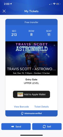 Travis Scott Sacramento concert 12/15