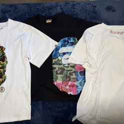 Bape T Shirts sizes M,2xL,3xL read description