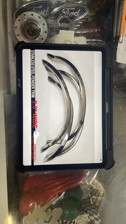 Stainless steel fender trim 2” wide