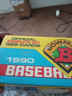 Expensive Set Of 1990 Bowman Baseball Cards