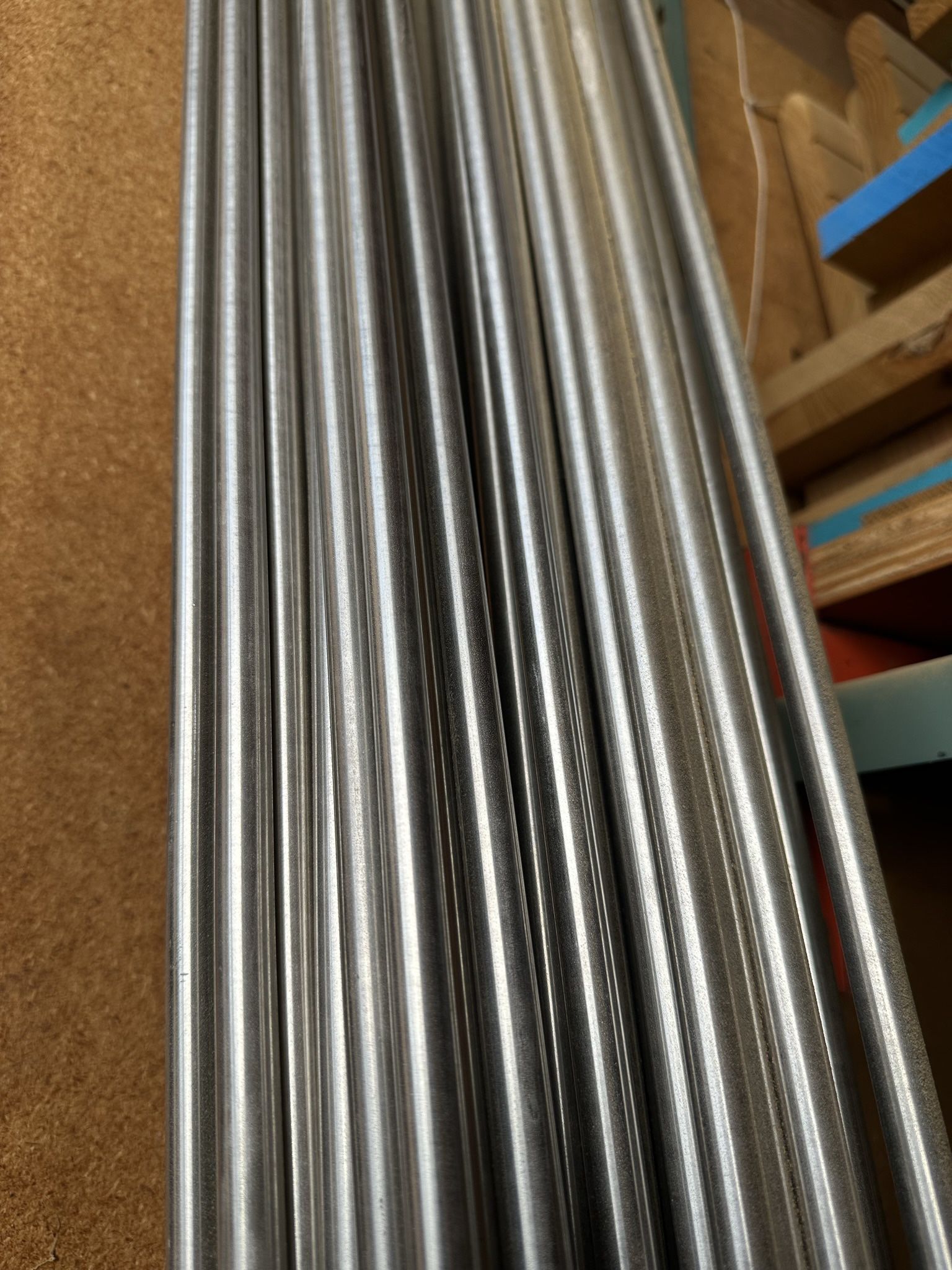 1/2” Stainless Steel Rod (solid),  12’ Lengths