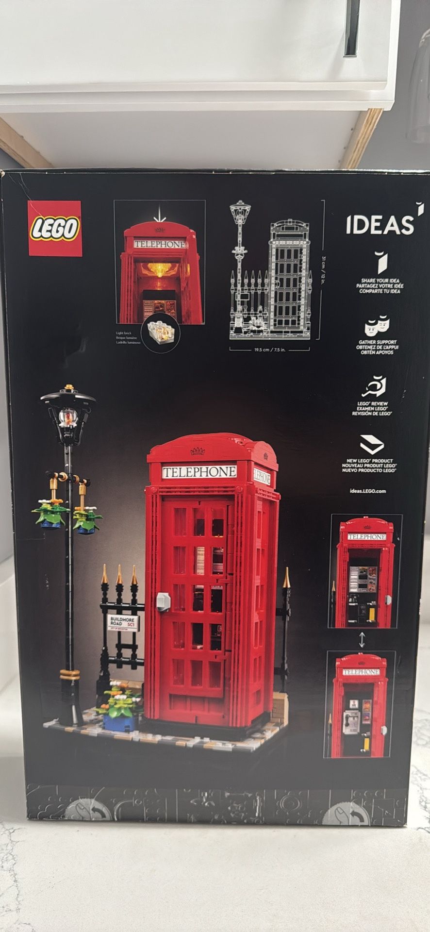 Lego Ideas Red London Telephone Box