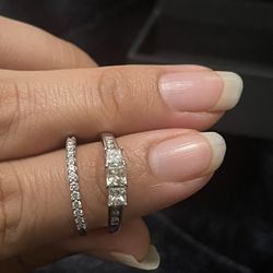 Engagement Ring & Wedding Band