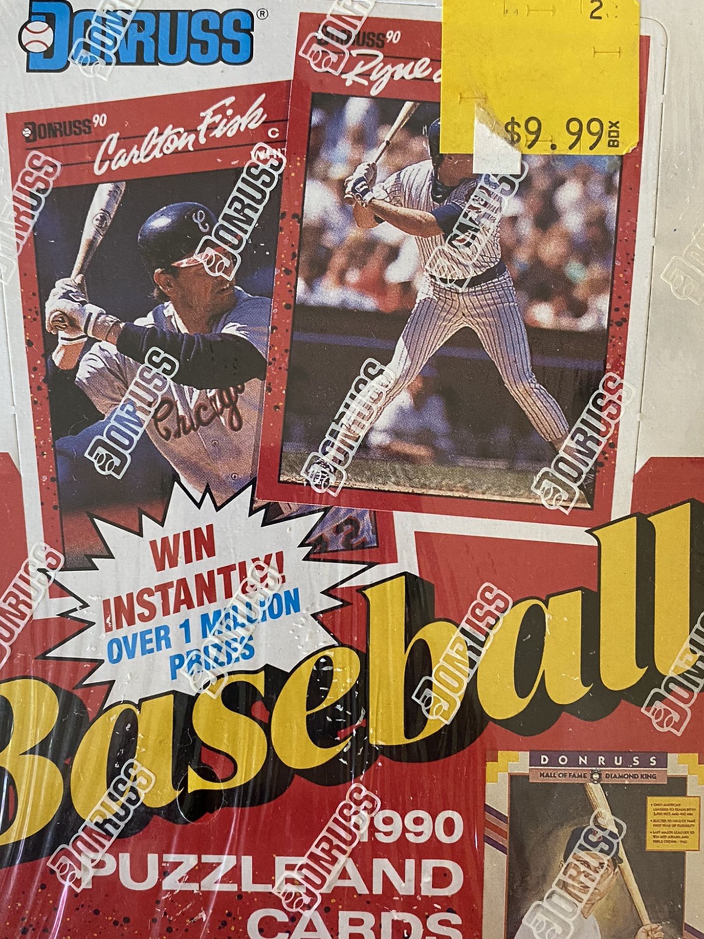 1990 Donruss Baseball Wax Box Factory Sealed Puzzle and Cards (36 Packs)