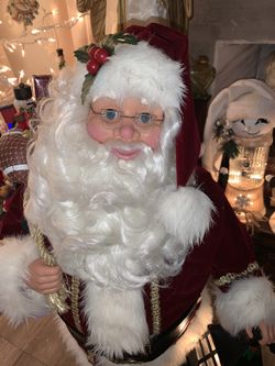 Vintage 1998 Holiday Creations Animated 30” Santa Claus 