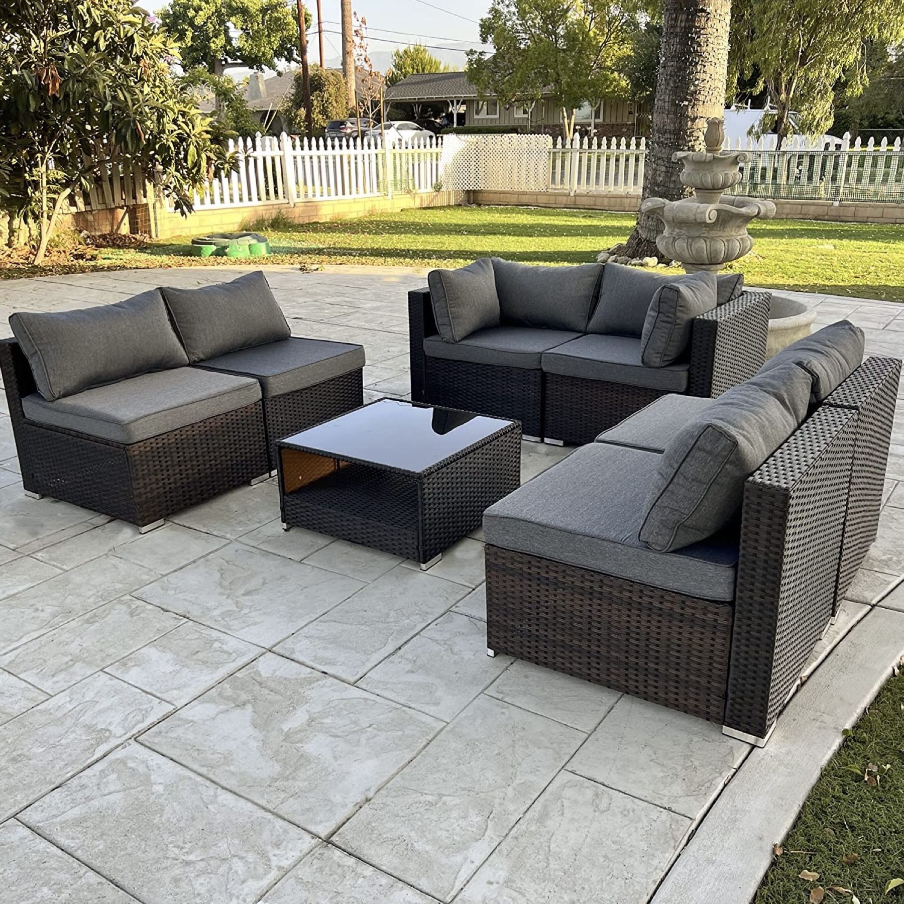 7pc Outdoor Patio Furniture Set