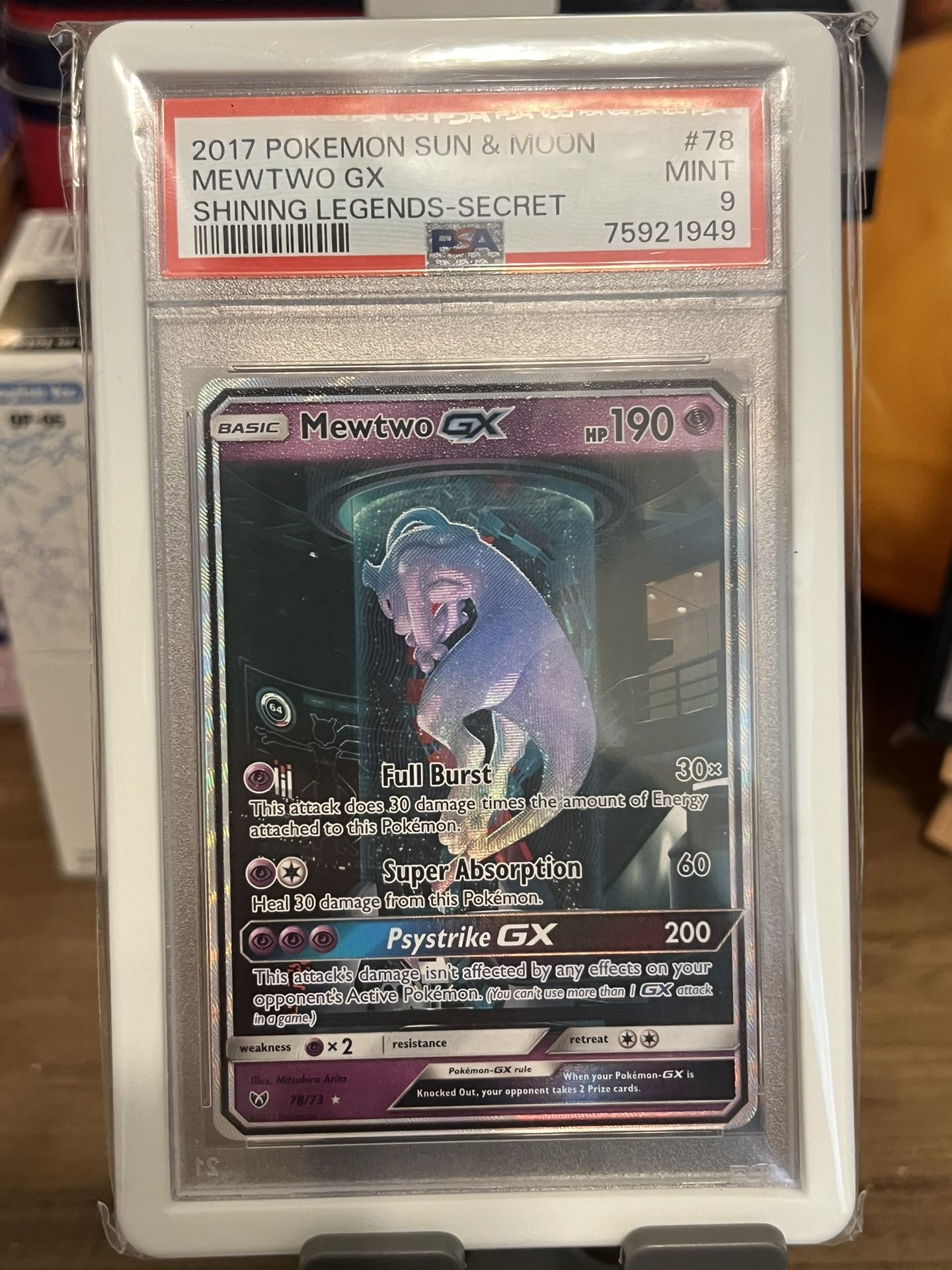 PSA 9 Mewtwo GX