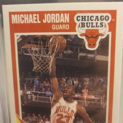 1989-90 FLEER # 21 MICHAEL JORDAN. BECKETT GRADED 8.5