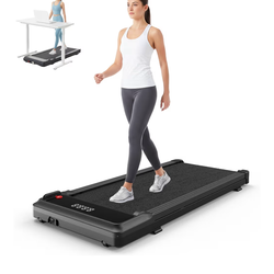 Smug Compact Armless Treadmill, Space Saving Design for Home & Office, Quiet Under Desk Walking Pad