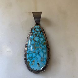 Gorgeous Kingman Turquoise Pendant 