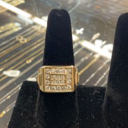 14KT Gold Ring W/ Natural Round Diamonds 39876-1