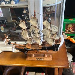 Wooden Pirate Ship Model 