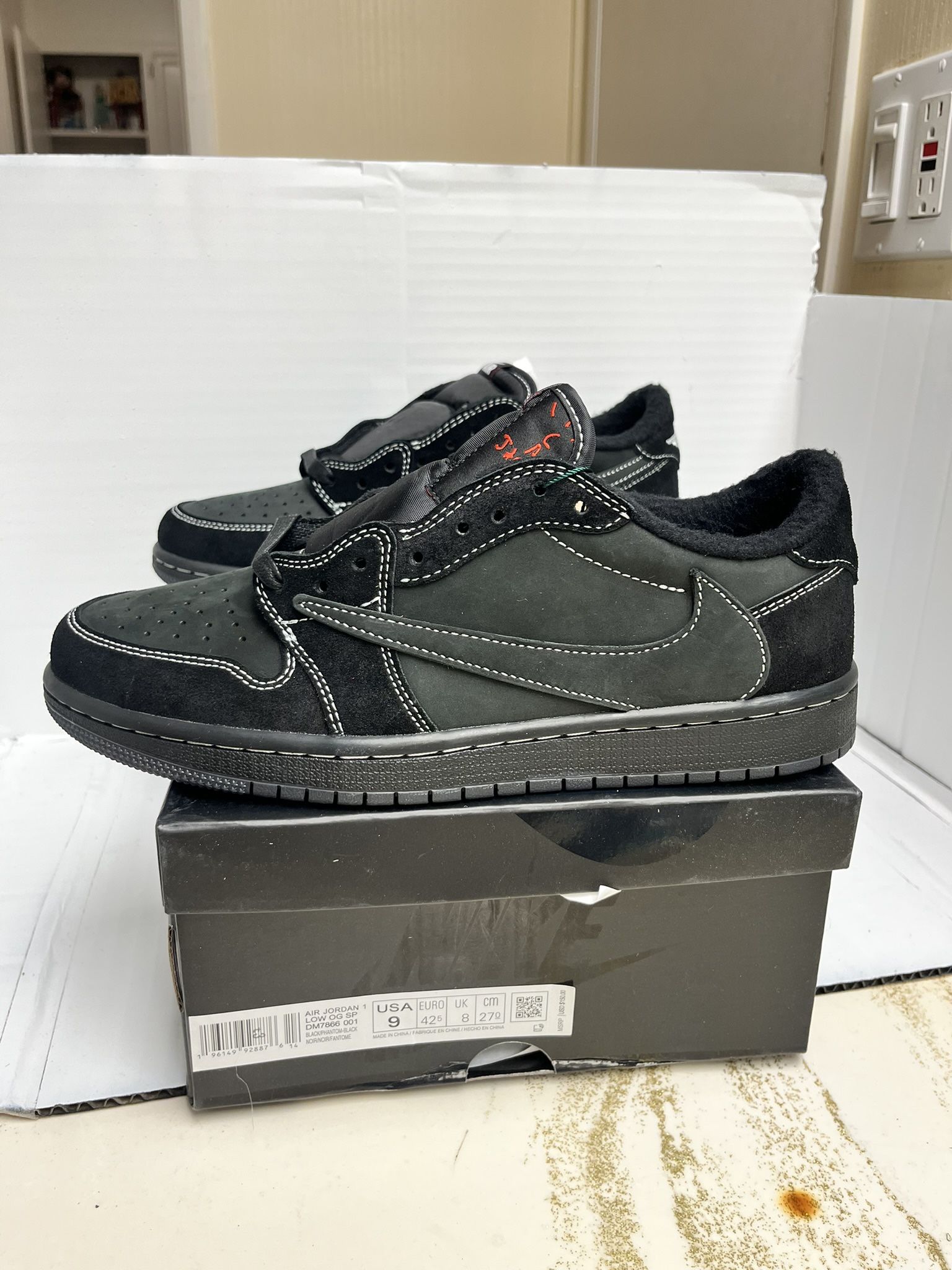 Nike Jordan 1 Low Travis Scott Black Phantom Size 9 + Multiple Sizes Available!