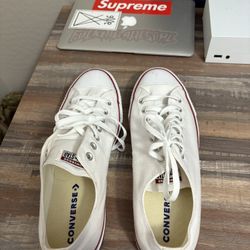 White Classic Converse Men’s Size 12