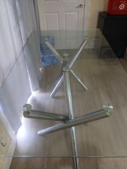 Glass kitchen table
