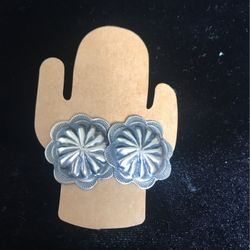 Navajo Sterling Silver Post Back Earrings 