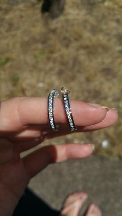 Beautiful sterling silver hoop earrings