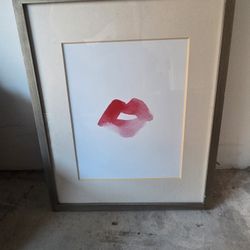 EVERYTHING MUST GO!! Framed Kissy Lips Art Print 