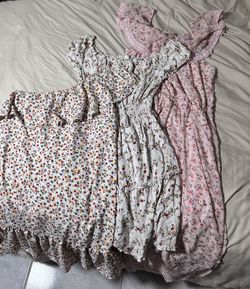 Summer side Shoulder Dresses XL