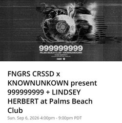 (contact info removed)99 Palms Beach Club FNGRS CRSSD