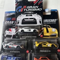 2024 Hot Wheels Gran Turismo Complete Set of 5 Cars Nissan GTR Toyota GR Supra