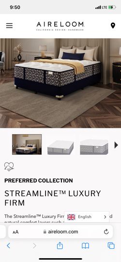 Mattress Aireloom plush queen size brand new