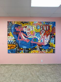 Pink Panther Hand Painted