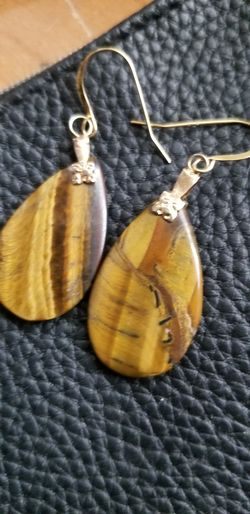 Tiger eye earrings