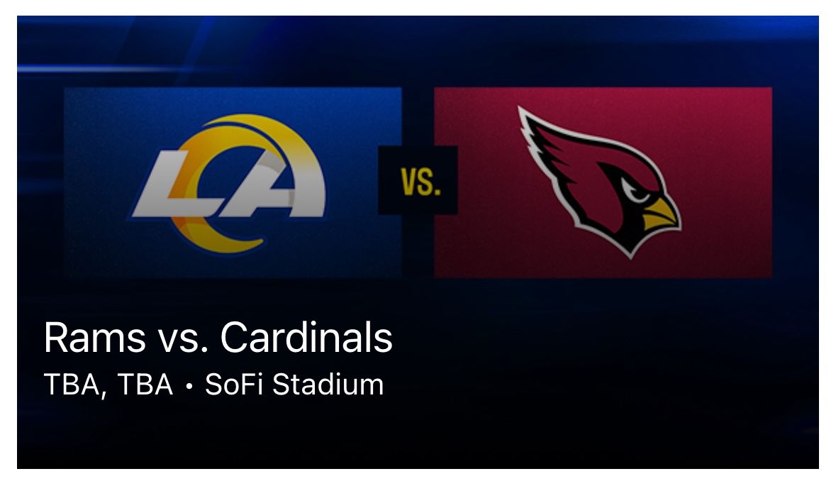 Rams V Cardinals