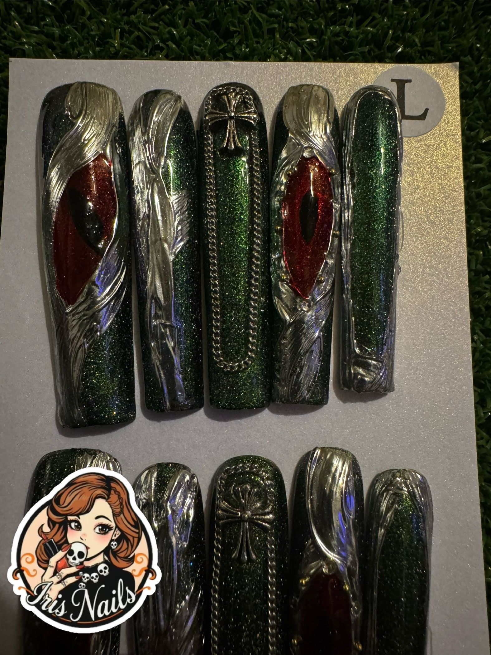 Dragon XL Press On Nails (L)