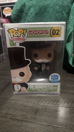 Funko Pop Mr. Monopoly with Money Bag #02