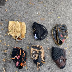 All Leather : Baseball Gloves 