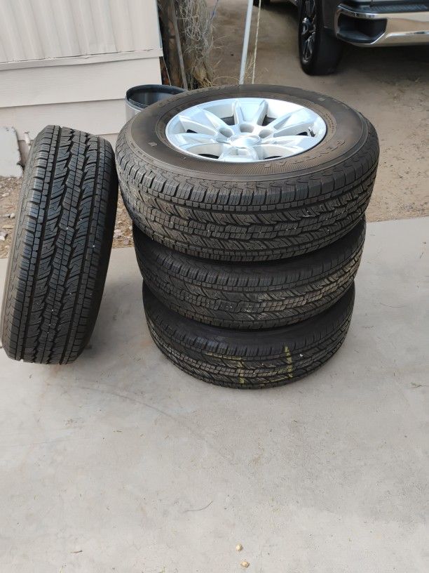 Brand New Tires, 255/70R17 